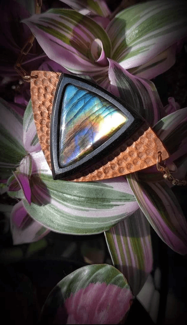 Labradorite et ébène 